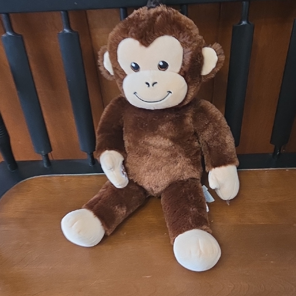 Adorable Brown Plush Monkey Toy